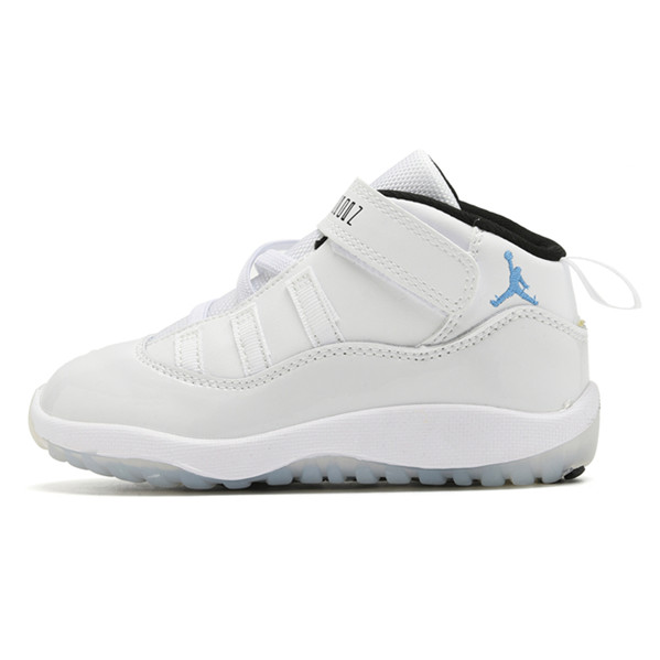 Youth Running Weapon Air Jordan 11 White Shoes 024